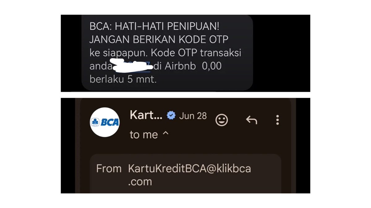 bremthing's tweet photo. ‼️ WASPADA MODUS PENIPUAN BARU 🆕 

jadi lagi ada modus penipuan baru guys, dan menurut aku ini tuh bahaya banget apalagi untuk orang-orang yang ga hati-hati ⚠️ dan mudah terkecoh seperti orangtua.

nah, modus awalnya adalah akan ada OTP yang masuk ke SMS kamu kayak percobaan transaksi dari suatu tempat entah itu situs top up, situs pembelian tiket, dan lain-lain.