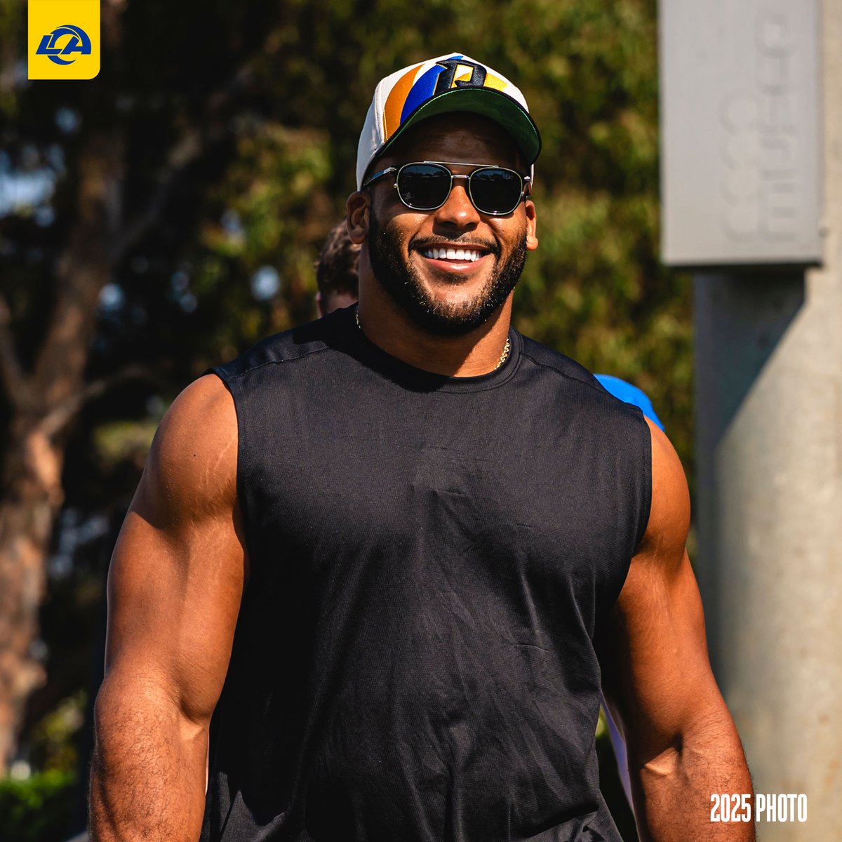 StuJRams's tweet photo. Rams HC Sean McVay: Aaron Donald "looked great" in August 4 workout and continues to go through process, but "no new news on that front."

📝 » https://t.co/ZRc3vDjNB4 https://t.co/5m5ZPVpC5l