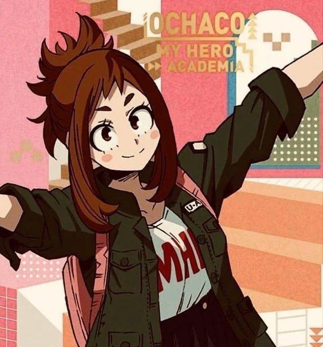 Snowleopard_930's tweet photo. I love this hair style on Ochaco 🩷 https://t.co/QydJFLAuA2