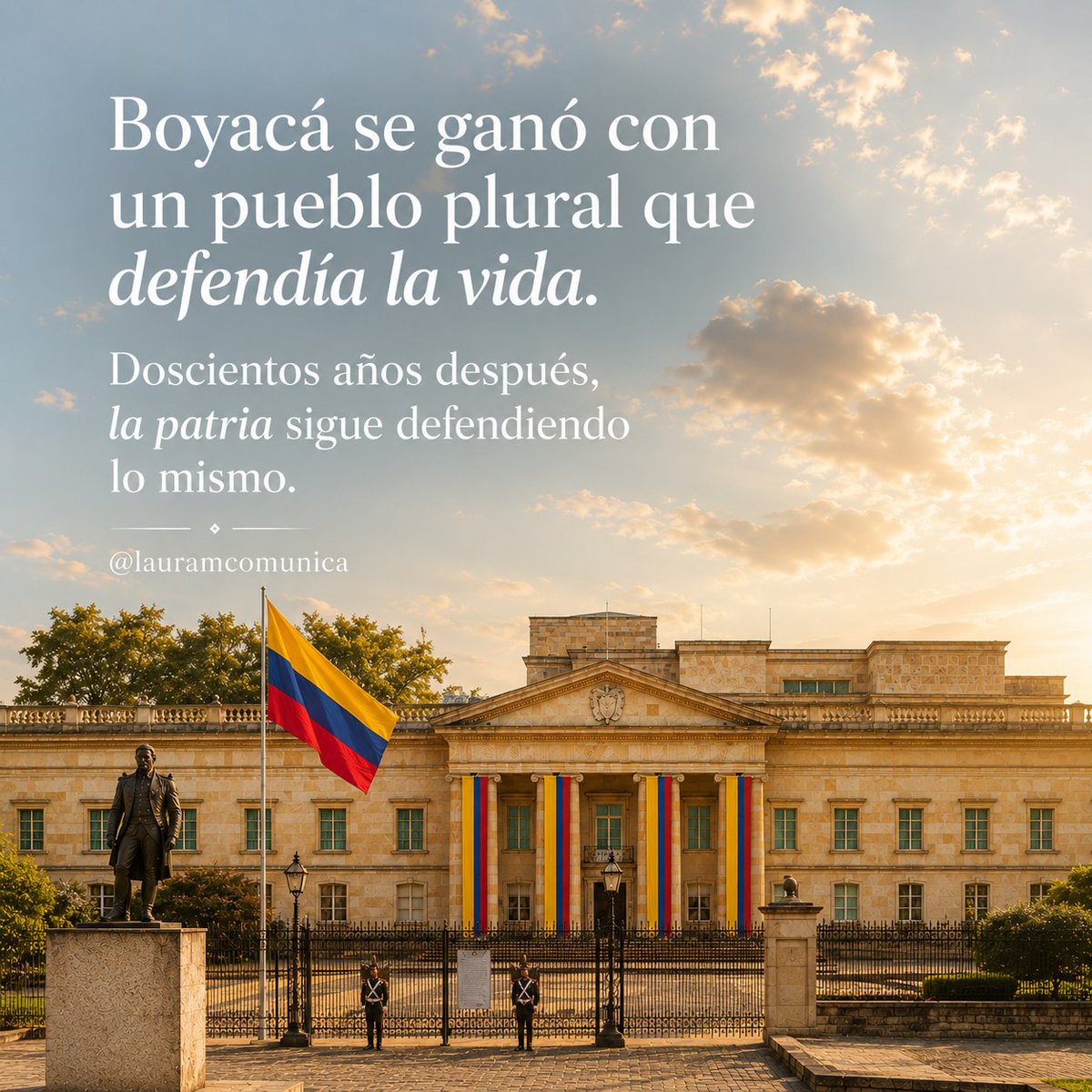 lauramcomunica's tweet photo. Boyacá se ganó con un pueblo plural que defendía la vida.

Castro-Gómez lo advirtió: la patria que se organizó después no siempre reconoció a ese pueblo por igual.

La pregunta sigue viva. La patria no se hereda: se construye todos los días.

#Colombia #BatallaDeBoyacá https://t.co/7lOQ42zQpD
