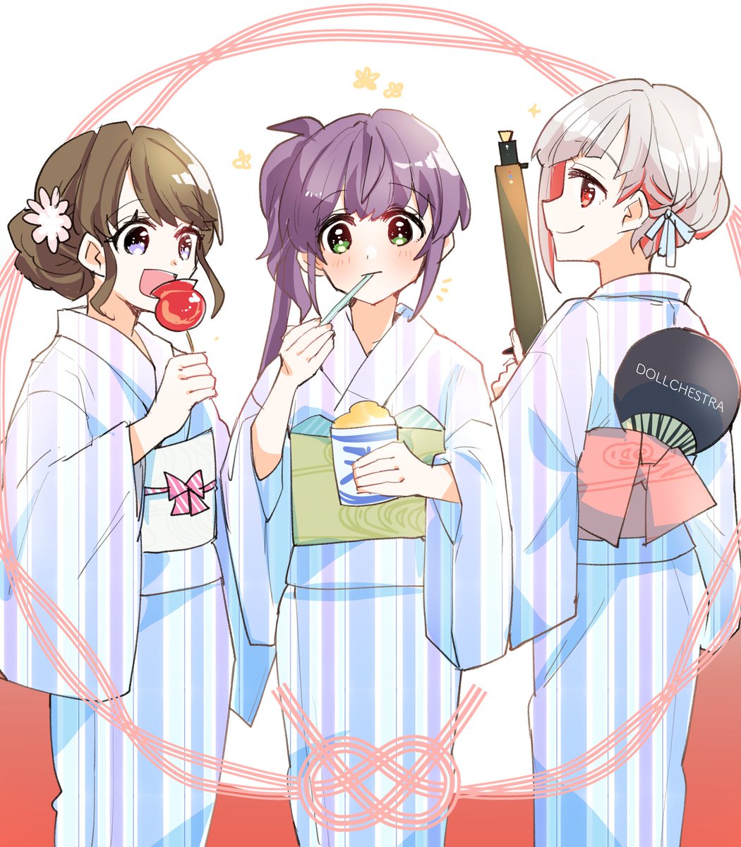 kanduki_lily's tweet photo. 大三角なつまつり　#蓮ノ空美術部 https://t.co/tcQmMitVmF