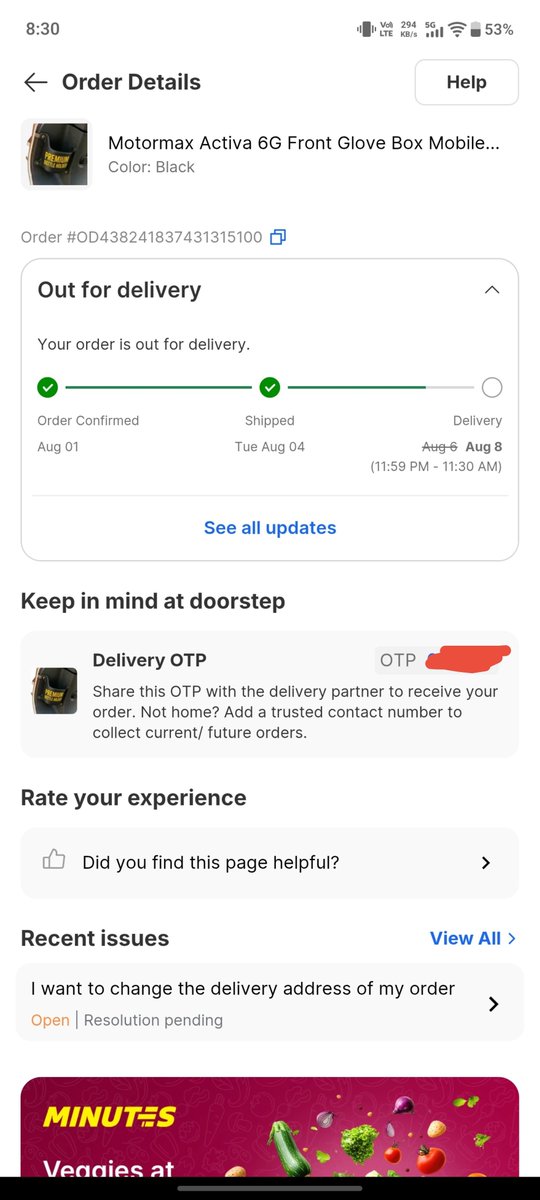 45_Ro_Hitman's tweet photo. @flipkartsupport , what's this ?? Why am I not getting my order delivered?? 
It was supposed to be delivered yesterday 
But the delivery boy didn't picked my call whole day!
Now what do I do??
Will I get it today? Or same excuse as yesterday " wait till 11pm? "? #scamflipkart https://t.co/NCGVlg4fi2