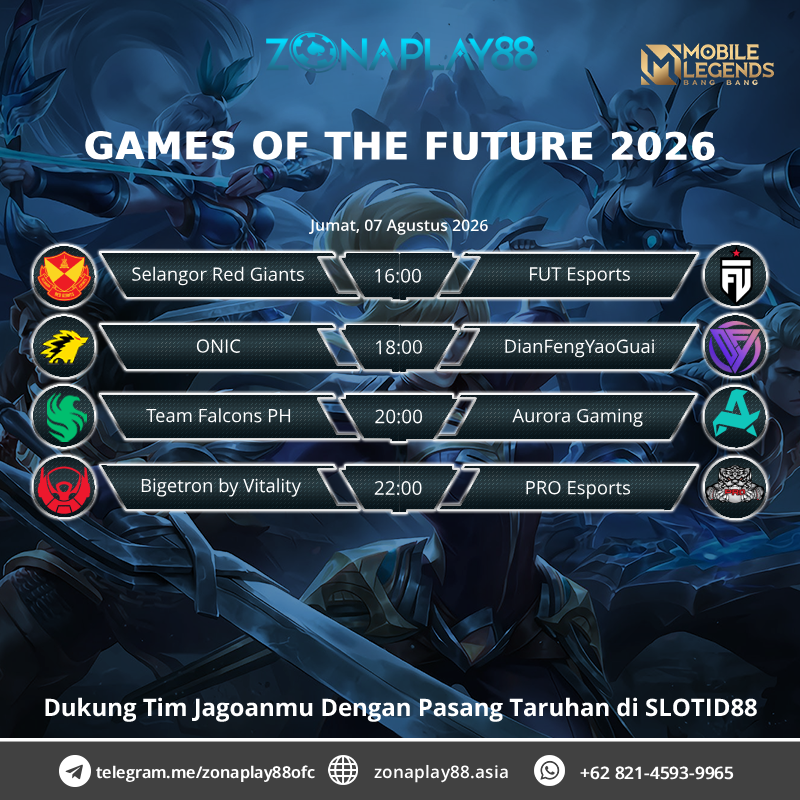 zonaplayupdate's tweet photo. 🎖GAMERS TURNAMENT🎖

🥷🏻 Jumat, 07 Agustus 2026 🥷🏻

🍺 MOBILE LEGENDS 🍺

🕹 GAMES OF THE FUTURE 2026 https://t.co/OANZJwny1b