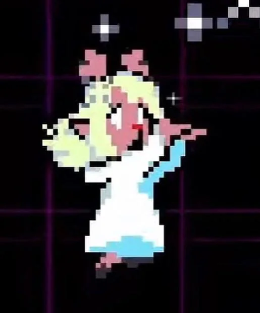 jman3090's tweet photo. #deltarune so i was bored at work and i remembered my favorite game Dark Cloud and after thinking of a Deltarune and Cark Cloud cross over thingy and i remembered a certain boss "Ice Queen La Saia" and how noelle would look wearing her get up and replacing her as the boss https://t.co/s21ViEZmWN