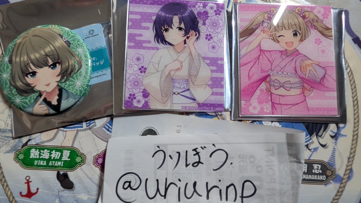 uriurinp's tweet photo. 【譲渡】

アイドルマスター シンデレラガールズ デレマス 浅草 奥山おまいりまちコラボ

譲：写真参照

求：缶バッジ   定価＞薫
アクリルカード   薫＞定価

トイボックス公演13日(木)14日(金)現地手渡しでお取引でお願いいたします。

お気軽にお声掛けください https://t.co/f53rR5vOmQ