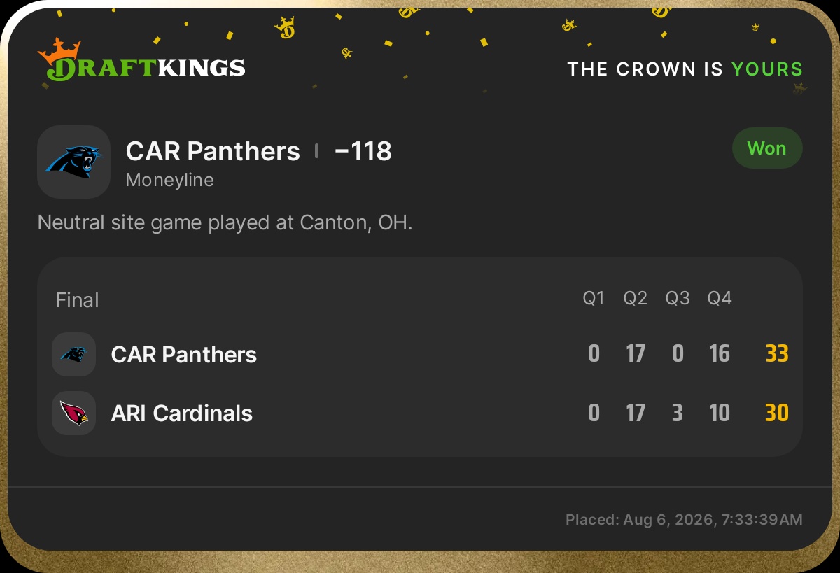 Cc_betts's tweet photo. What did I sayyyy baby?! Panthers ML. Took you to the bank and supplied the pin code to the ATM. 🏈
#Gambling𝕏 https://t.co/hVFEhVoSBq