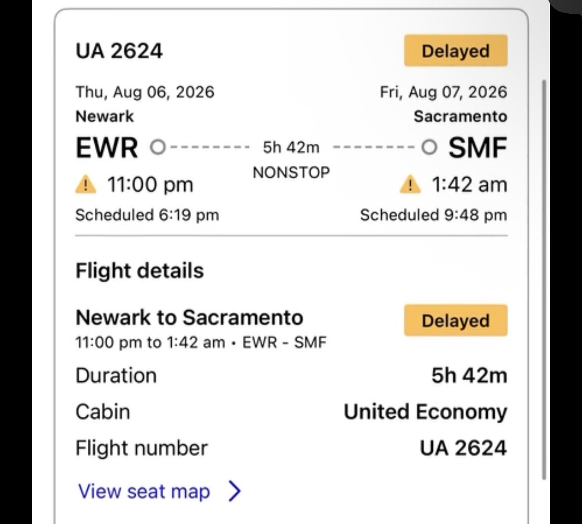 miniidlis's tweet photo. @united Mom (62+)stuck at the EWR airport for 7 hours. UA flight 2624 taxied for 2-3 hours, then they were asked to deplane. It’s been another 3 hours since then. No agent to help them. App doesn’t let anyone rebook. Is this how you treat your passengers? https://t.co/UxZn5nDoD2