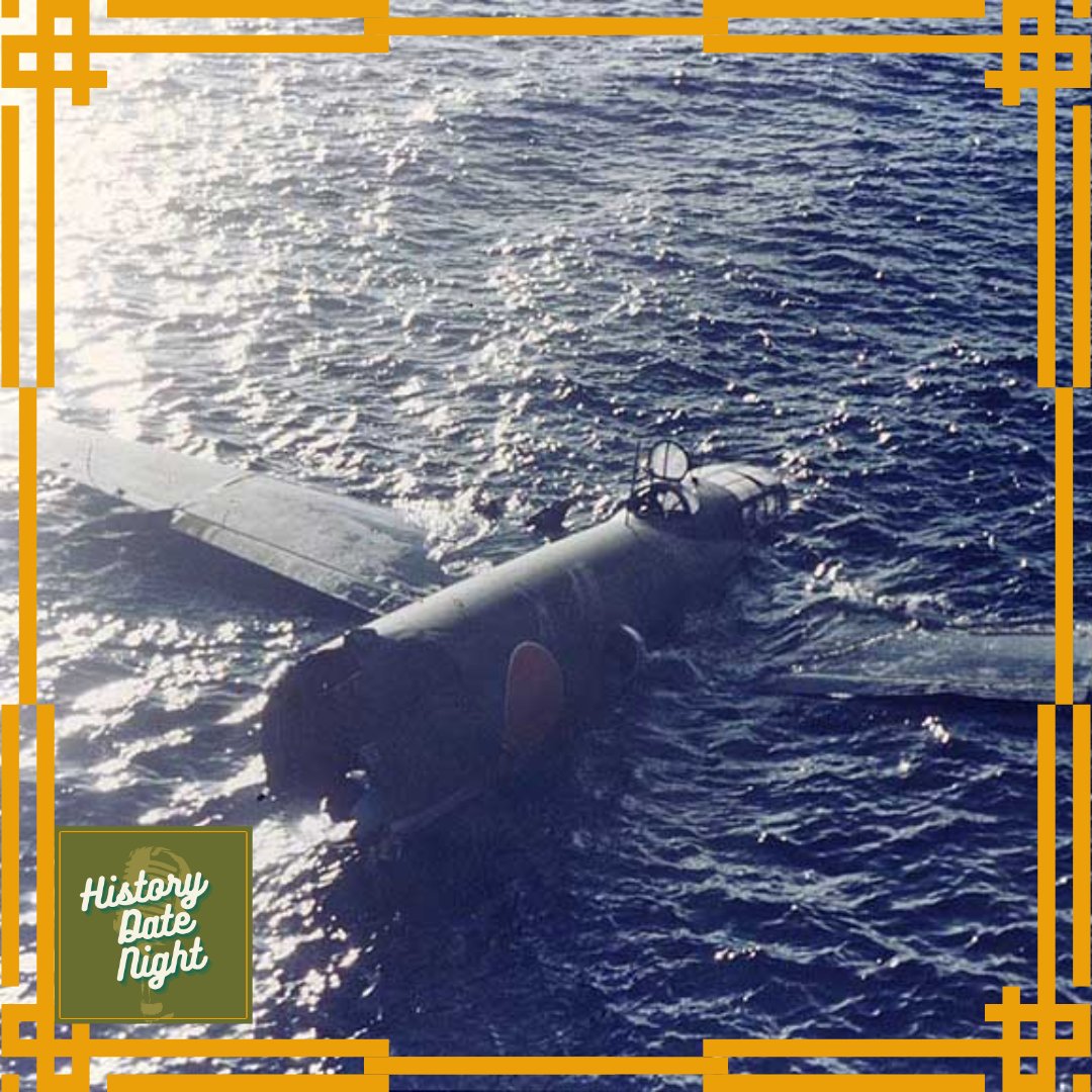 HistoryDatePod's tweet photo. On This Day in WWII - August 8, 1942

Japanese G4M1 "Betty" bombers attacked Allied shipping off Tulagi in the Solomon Islands.

One bomber was shot down during the attack, with its wreckage photographed from the destroyer USS Ellet.

The Guadalcanal campaign had only just begun. https://t.co/JGivpYfREv