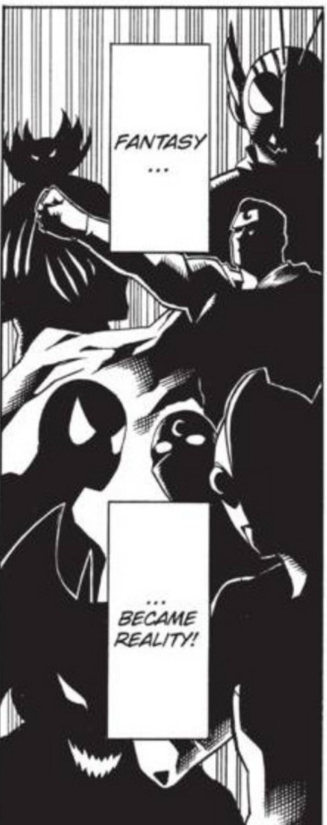 ManaSoupp's tweet photo. @JesusInStripeZ @en3rjkt9068 @summerskyrender Btw, this is the FIRST page of MHA that includes other Super Hero Manga. Take care, Stay Safe, GG 😊 https://t.co/zemb8KIP8O