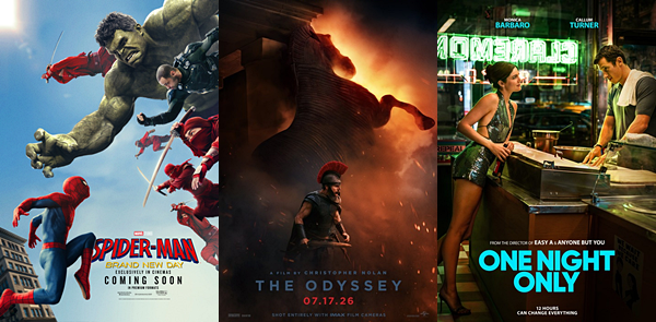 BORReport's tweet photo. Weekend Box Office Predictions for Aug. 7 - Aug. 9, 2026: https://t.co/sWPXaLfdF9
#SpiderManBrandNewDay #TheOdyssey #OneNightOnlyMovie #SuperTroopers3 #BoxOffice https://t.co/yatB4a68pu