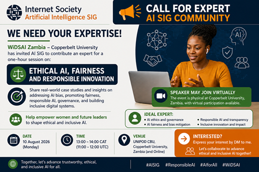 FWARDPTY's tweet photo. Call for Expert – AI SIG

I’ve shared the opportunity on LinkedIn to expand its reach. Please share it with anyone who may be a good fit.

https://t.co/ZqIeqnk8mt

Flyer attached 🔽 https://t.co/eigJ1DUlMG