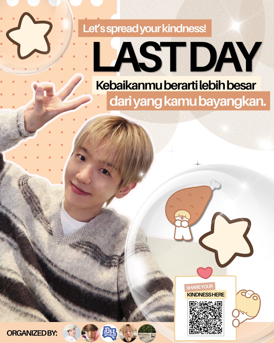 endlesslumenB's tweet photo. 𝙇𝘼𝙎𝙏 𝘾𝘼𝙇𝙇, 𝙆𝙔𝙊𝙊𝙉𝙂 𝙁𝘼𝙈𝙎!

Hari ini adalah hari terakhir kamu berpartisipasi dalam Sharing is Caring bersama BBHLS. Yuk, jadi bagian dari kebaikan yang akan kita salurkan bersama! 🤍

Give your love here ⤵️
https://t.co/R6sNDItjP0

#백현 #BAEKHYUN @B_hundred_Hyun https://t.co/jW69x5F212