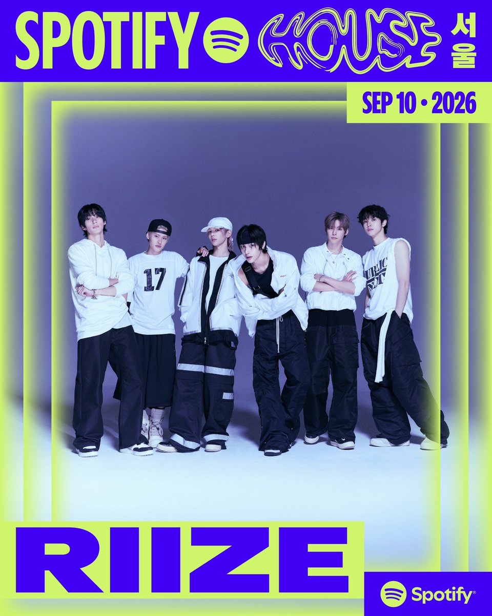 riize_archives's tweet photo. RIIZE will be performing at Spotify House Seoul on September 10. https://t.co/zlfcDbaxIi