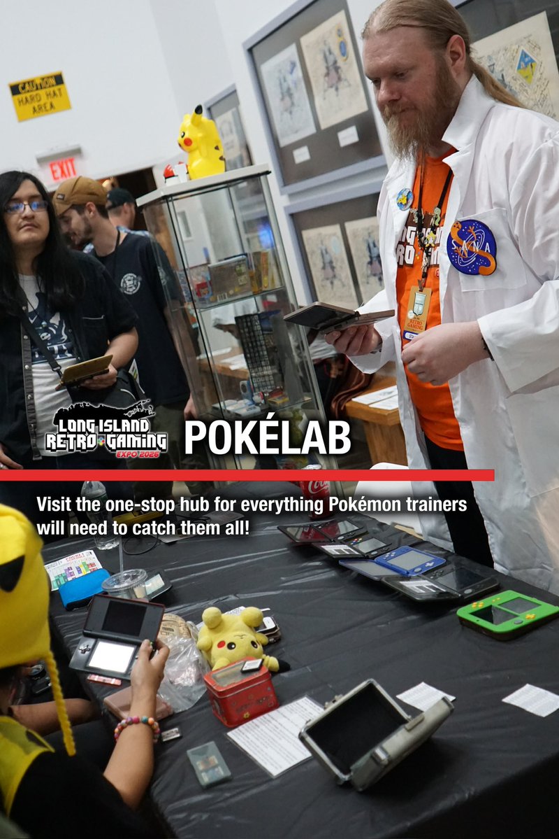 Liretro's tweet photo. Distribution times per title/generation will vary at the LI Retro Pokelab and may not repeat throughout each day.  Please download the LI Retro on Eventee app to know exact times. https://t.co/yqqEvsShzh