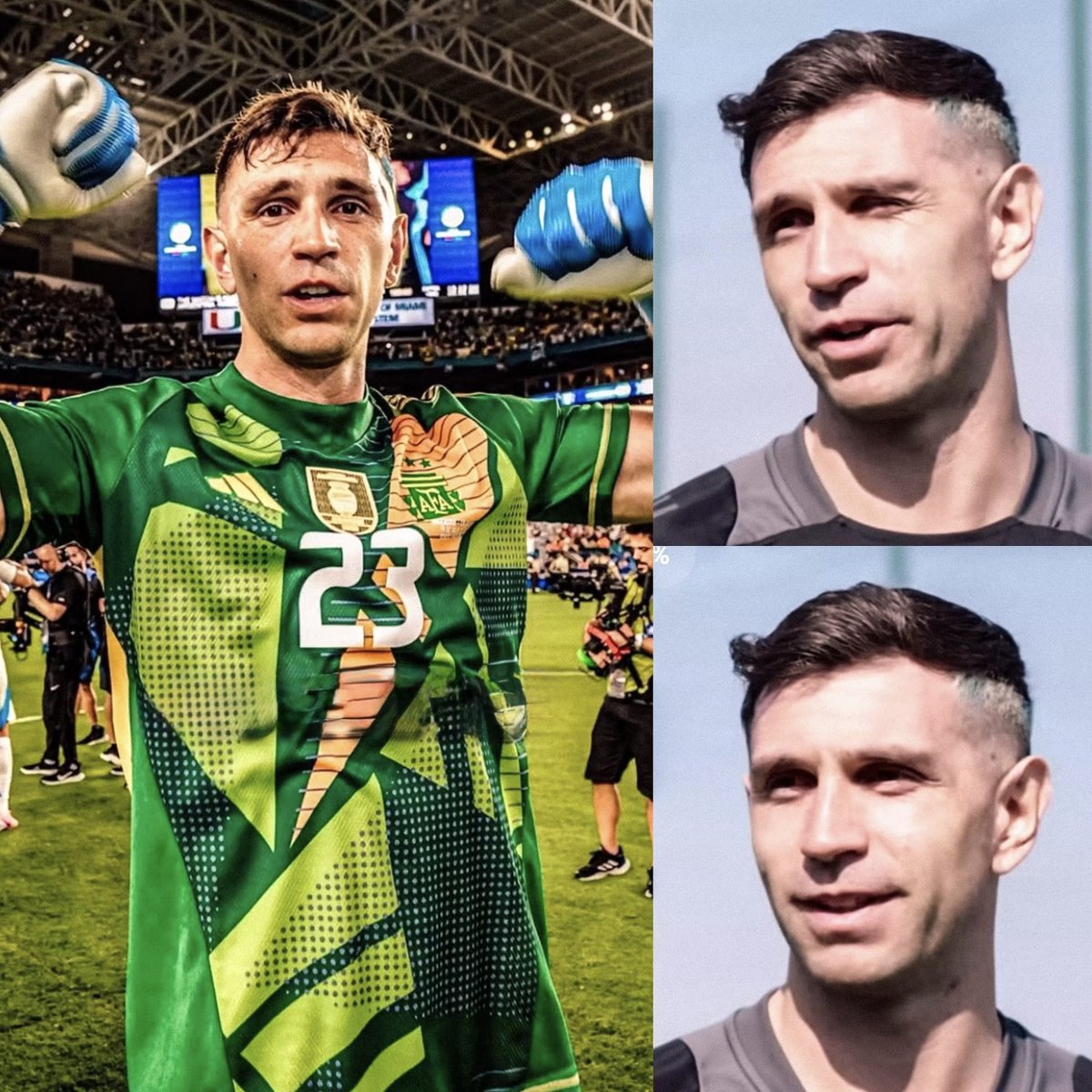 MotivacionesF's tweet photo. 🇦🇷 EMILIANO MARTINEZ: "Cuando tenía 12 años me fui a Buenos Aires a probarme. Viajé con mi papá en micro, 18 horas. Él me acompañó, pero no tenía plata. Comimos un solo sándwich en todo el día.

Me probé en Independiente. Me dijeron que tenía futuro. Pero no tenía dónde quedarme. Volvimos a Mar del Plata con la valija rota y sin un peso. A los 17 me llamó Arsenal. Mi papá lloró. Me dijo: ‘Andá, hijo. Esta es la tuya’.

Llegué a Londres sin hablar inglés. Solo, en invierno, sin mi familia. Lloré muchas veces. Dormía con frío. Pensaba en rendirme. Pero cada vez que me acostaba, me acordaba de mi papá y de ese viaje.

Cuando ganamos la Copa América, lo abracé y le dije: 'Todo fue por esto, ¿entendés?' Después vino el Mundial. Pero yo no cambié.

Sigo siendo ese pibe que viajó con una valija rota y un solo par de guantes."