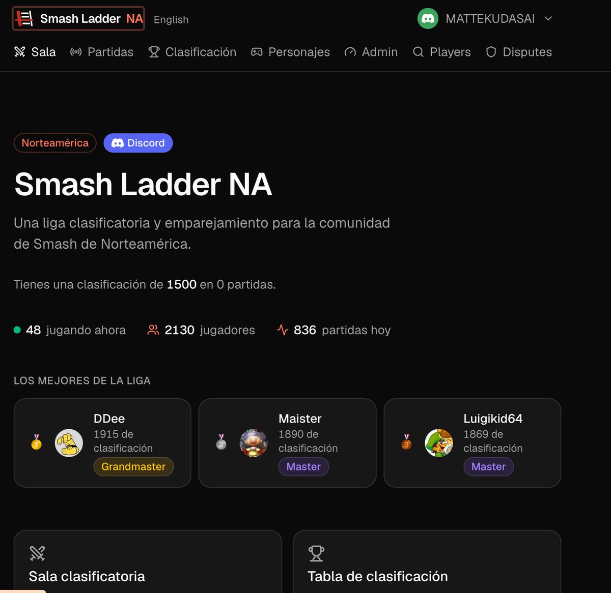 SmashLadder_NA's tweet photo. Smash Ladder NA ya habla español 🇲🇽🔥

✅ Sitio completo traducido
✅ Chat con traducción automática
✅ Premios mostrados también en MXN de referencia 

Únete a la ladder NA y compite ahora mismo 👇 https://t.co/yQME2key3r