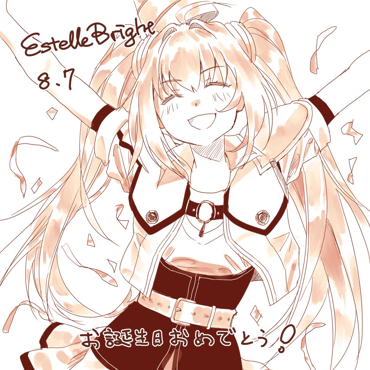 circle3070's tweet photo. エステルちゃんお誕生日おめでとう！
HAPPY BIRTHDAY！(´▽`ʃ♡ƪ) https://t.co/8bmZkSTRzh