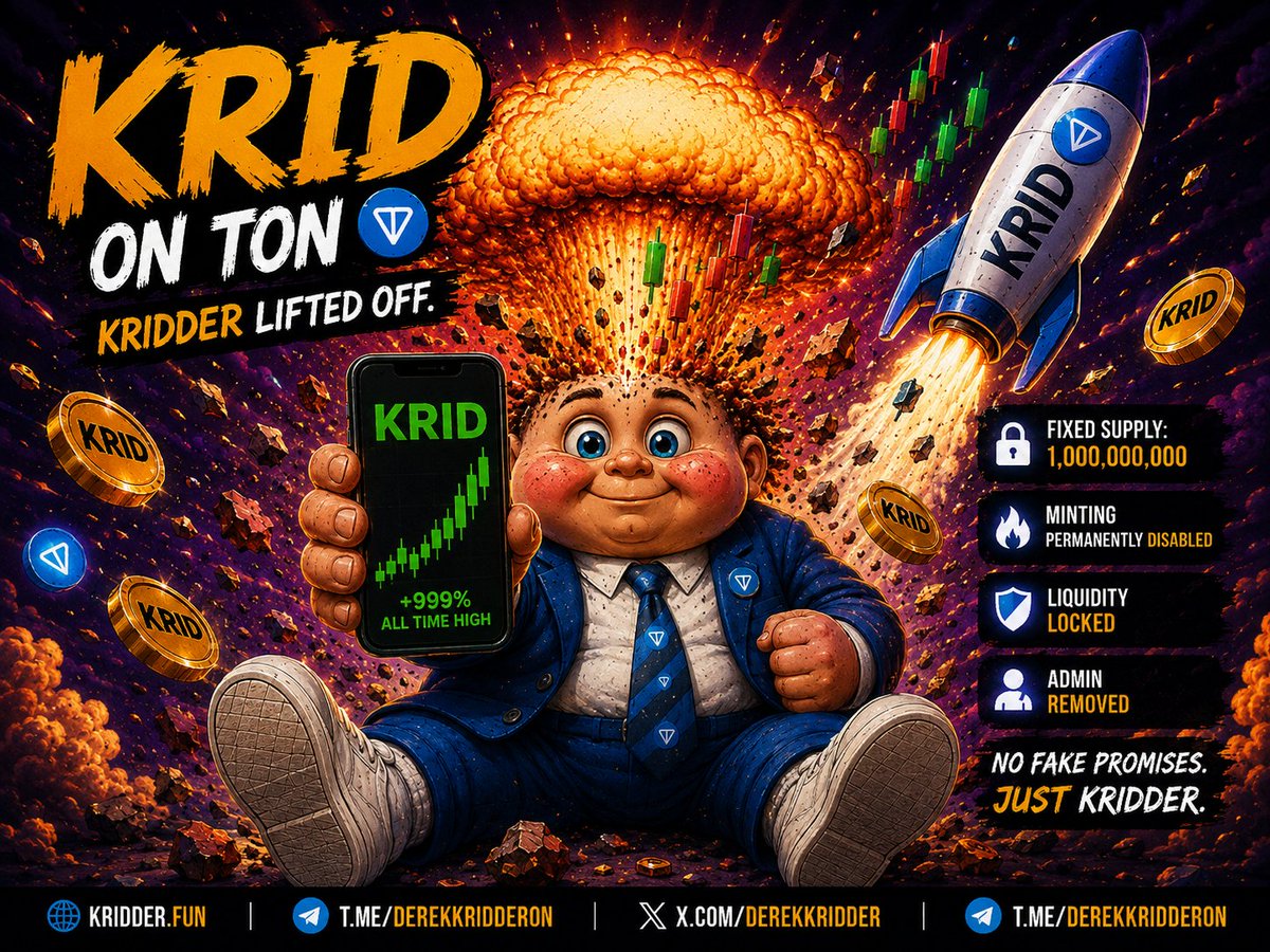 DerekKridder's tweet photo. Totally relaxed over here.
No crashing out. Aura intact. 
Just casually watching Kridder load the rocket while the chart grows taller than my sense of financial responsibility.

$KRID is still early, still weird, and still building on TON.

I’m not saying liftoff is coming…

I’m just saying he packed snacks. 🚀

CA: EQCzrzXy-CRTA6-A_WMgWaRjCu8xvS9SW7AhiwvavxLBfvHP