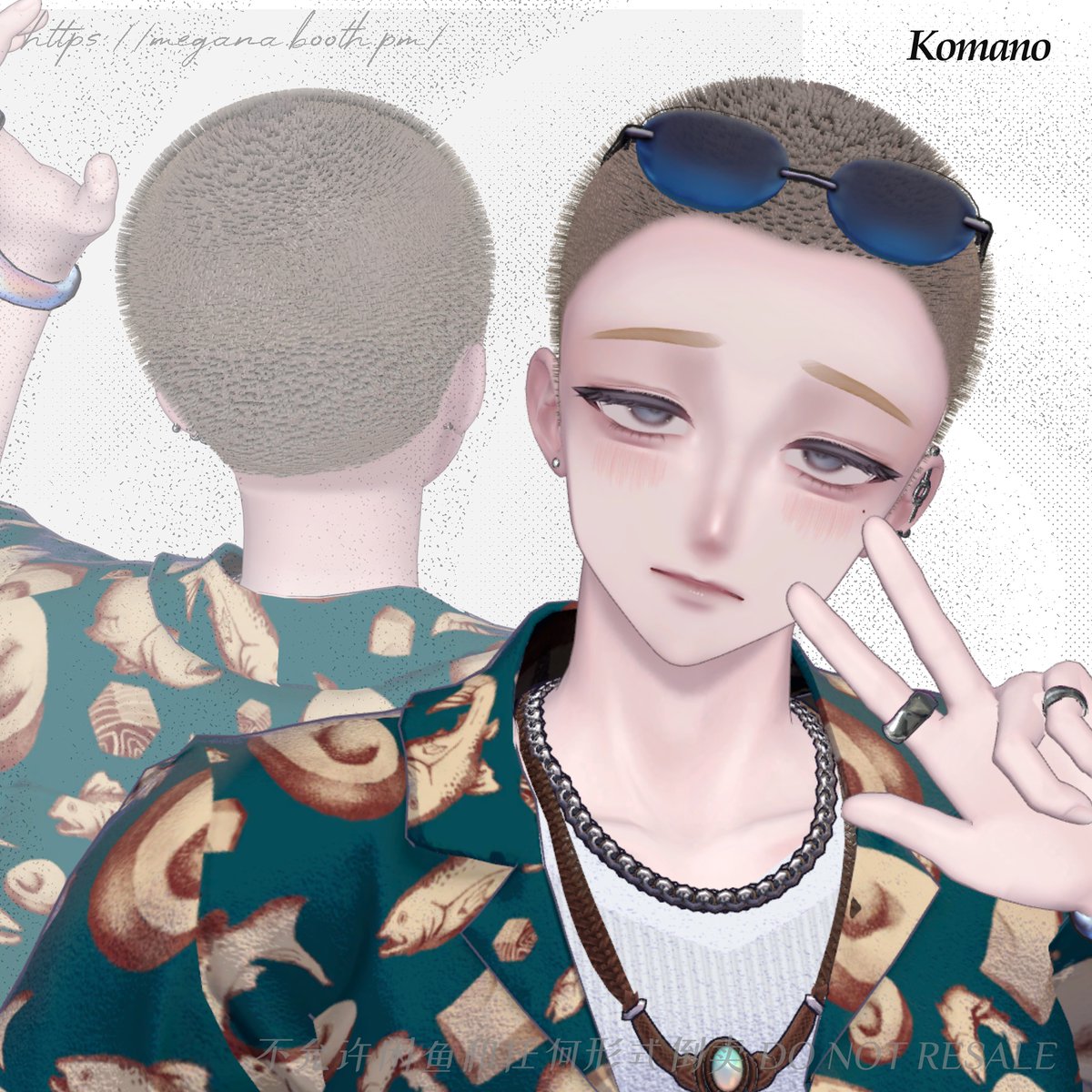 bubbelpuff_vrc's tweet photo. "MG03 manbun × bouzu"男女７アバター対応 
お待たせいたしました！  

リリース記念第２弾 
🎁３名様に抽選でプレゼント 
✏follow＆このポストをRP
⌛8/8(土)JST15:00まで

メンズ追加は本日19:00予定
対応：狛乃/泣夜/斑霞/しなの/ルミナ/ラシューシャ/海咲

🔗https://t.co/DdvWNQg60B https://t.co/IK5YeIBy2y