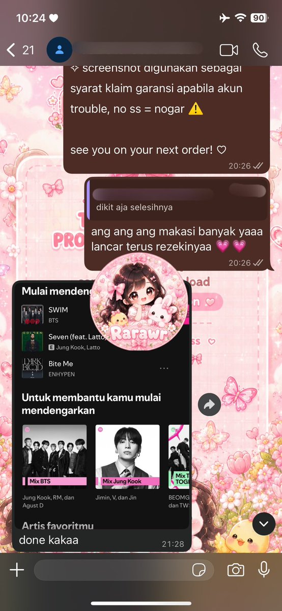 yuadfj1's tweet photo. openk! testimonyi kembali 💌 yuk mampir jajank ridiw netflix capcut youtube spotify dll. #zonauangㅤ testi lengkap cek bio azza 🐰💗 https://t.co/9XtAYawlHn