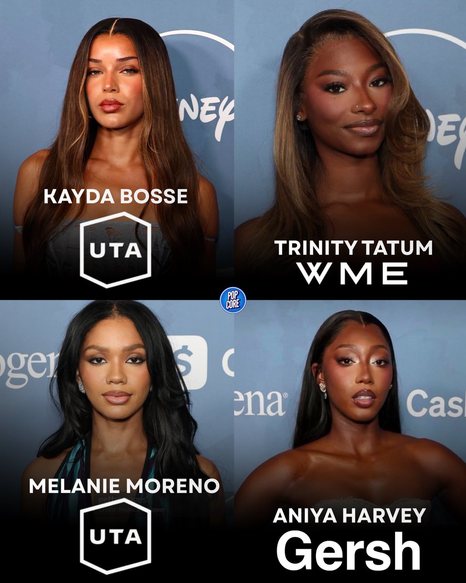 TheePopCore's tweet photo. Love Island’s “Core Four” &amp; the agencies they’ve signed with for representation. https://t.co/Tbc6DMSIW7