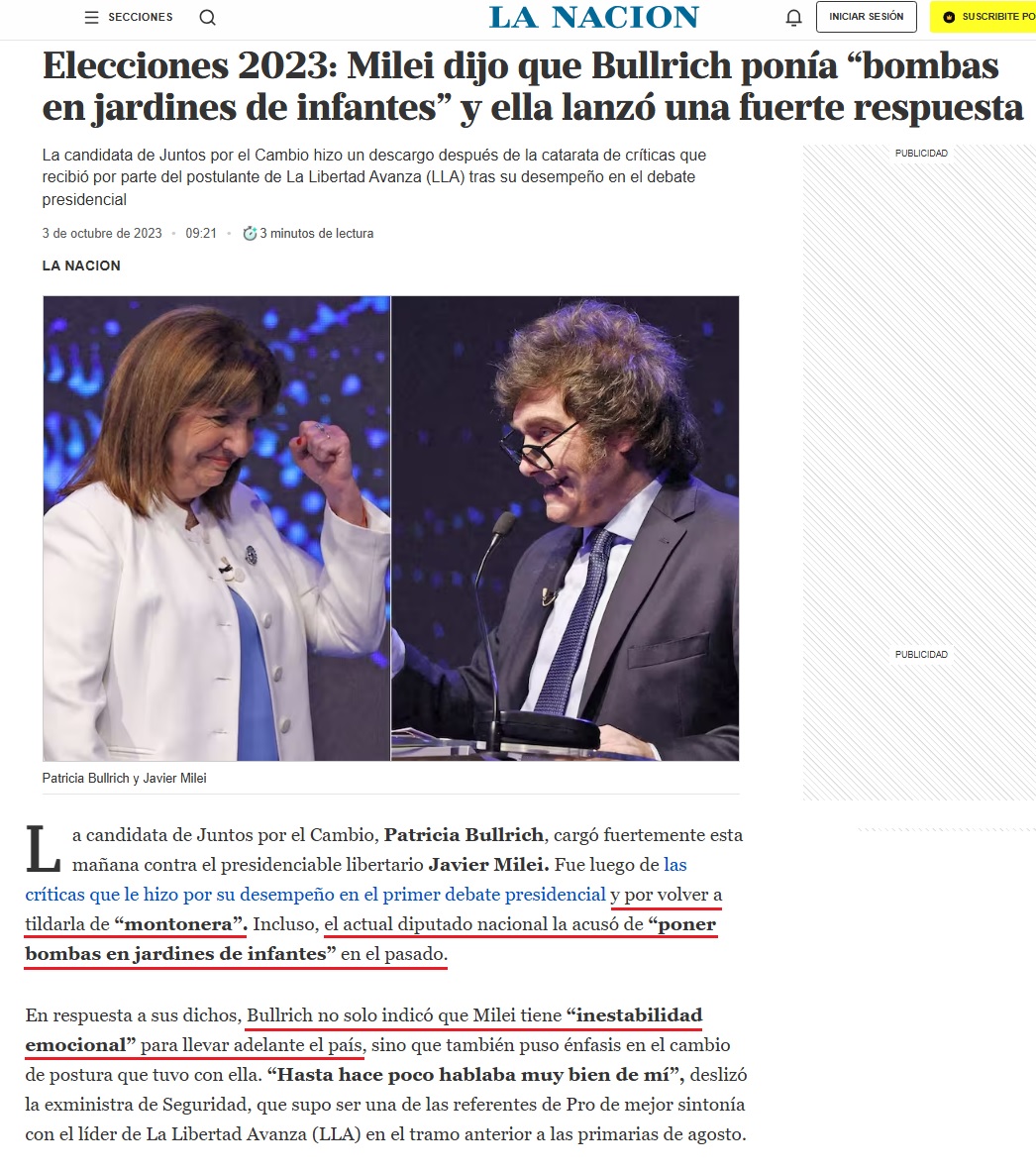 BlogHincha's tweet photo. @PatoBullrich DEJÁ de #ESCABIAR QUE TE HACE DECIR MUCHAS #BOLUDECES y Bla Bla Bla! POR QUÉ NO HABLÁS de la #LeyDeTierras QUE SE LA TUVIERON QUE METER BIEN en el #UPITE? #BORRACHA #MONTONERA QUE PONÍA BOMBAS en un #JardínDeInfantes SEGÚN AFIRMÓ @JMilei https://t.co/rEkxNuTSsp