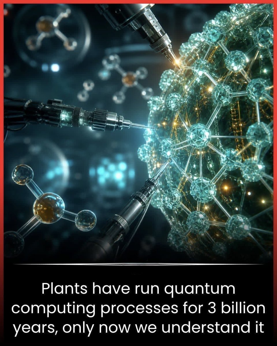 NextScience's tweet photo. 🚨 PLANTS DID IT FIRST… AND WE JUST NOTICED

For billions of years, plants have been using a strange trick during photosynthesis—moving energy in a way that looks like it explores many paths at once and instantly picks the best one.

Scientists now link this to quantum behavior, the same idea behind powerful future computers we’re still trying to build.
While humans are just starting to understand quantum computing… nature may have mastered it long ago.
What else have we completely overlooked?

Source: Engel, G. S. Evidence for wavelike energy transfer through quantum coherence in photosynthetic systems. Nature