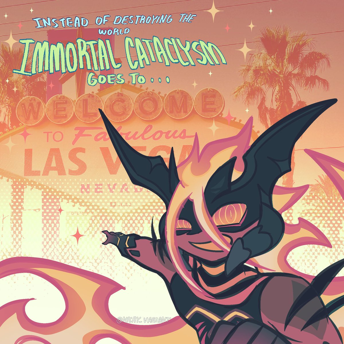 Vicry_Variant's tweet photo. I can’t draw anything rn so I will show a SCRAPPED PROJECT!! We have to win this this year. We can DO THISSS!!! VOTE IMMORTAL CATACLYSMMMM 🙏🤑🍗🌊🌅🧘 https://t.co/oKaTknoHRx