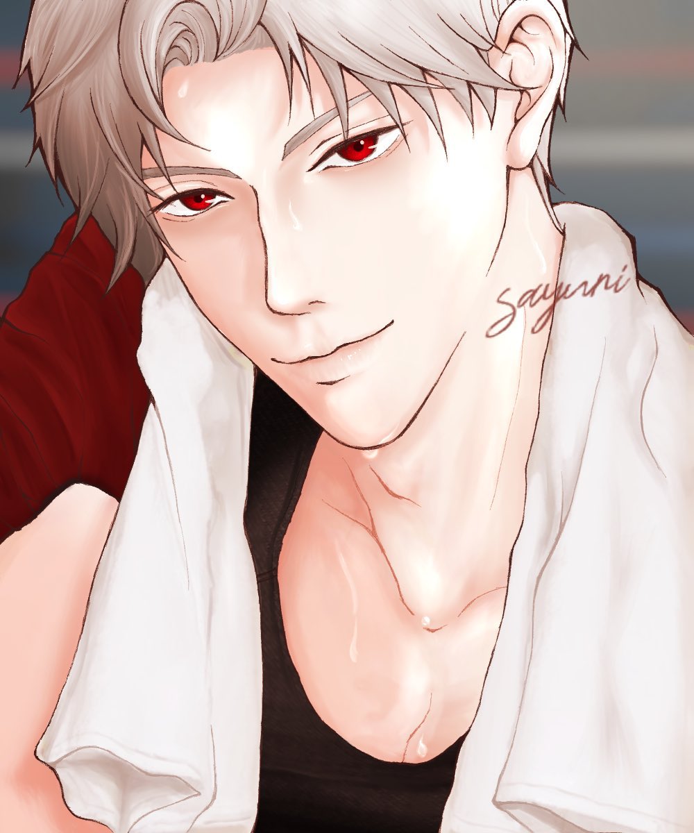 givp_0429's tweet photo. SS『夜のホンネ懺悔室』の汗も滴る良い男なシンさん🐦‍⬛

こちらの素敵なイラストは、さゆりさん（https://t.co/UyK0DGv9du）が描いてくださいました✨ありがとうございます☺️

熱気と色気でクラクラします😵 https://t.co/Q0zXU7Cqk9