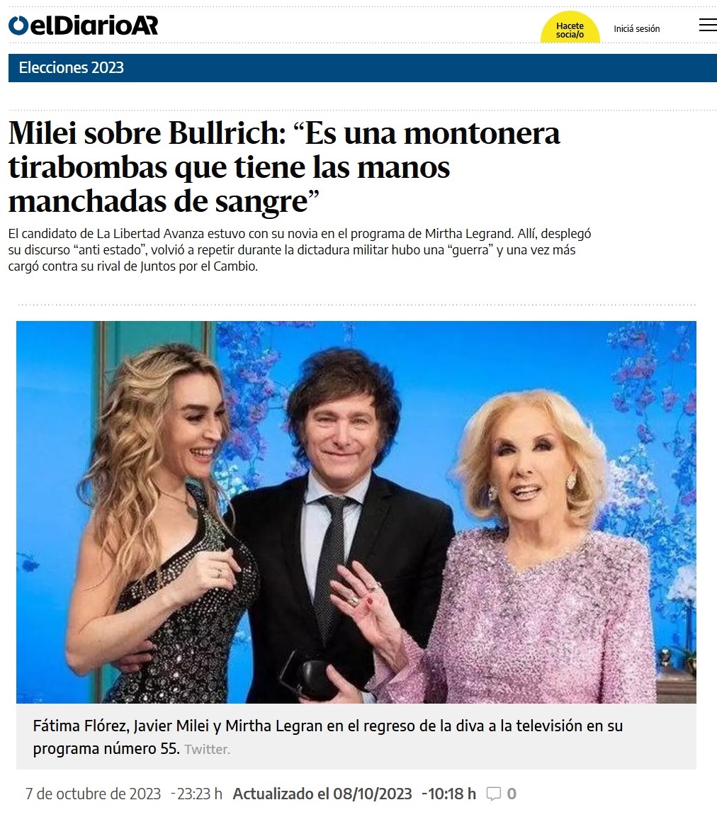 BlogHincha's tweet photo. @PatoBullrich DEJÁ de #ESCABIAR QUE TE HACE DECIR MUCHAS #BOLUDECES y Bla Bla Bla! POR QUÉ NO HABLÁS de la #LeyDeTierras QUE SE LA TUVIERON QUE METER BIEN en el #UPITE? #BORRACHA #MONTONERA QUE PONÍA BOMBAS en un #JardínDeInfantes SEGÚN AFIRMÓ @JMilei https://t.co/rEkxNuTSsp