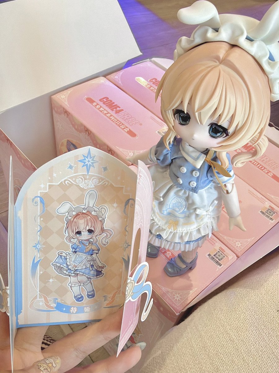 amatsuka_mimir's tweet photo. ついにうちにもボニバニちゃんがきた😭💕

最初にあけた子はうちのこにしようと思ってたんだ♡お名前の読み方がわからずすみません特姫ちゃん?でした☺️✨

カードもめちゃくちゃ可愛い…✨🥲
おでかけ連れて行ったりしたいなぁ、すごくハマりそうな予感です🥹❤️ https://t.co/w3J9aDQx8J