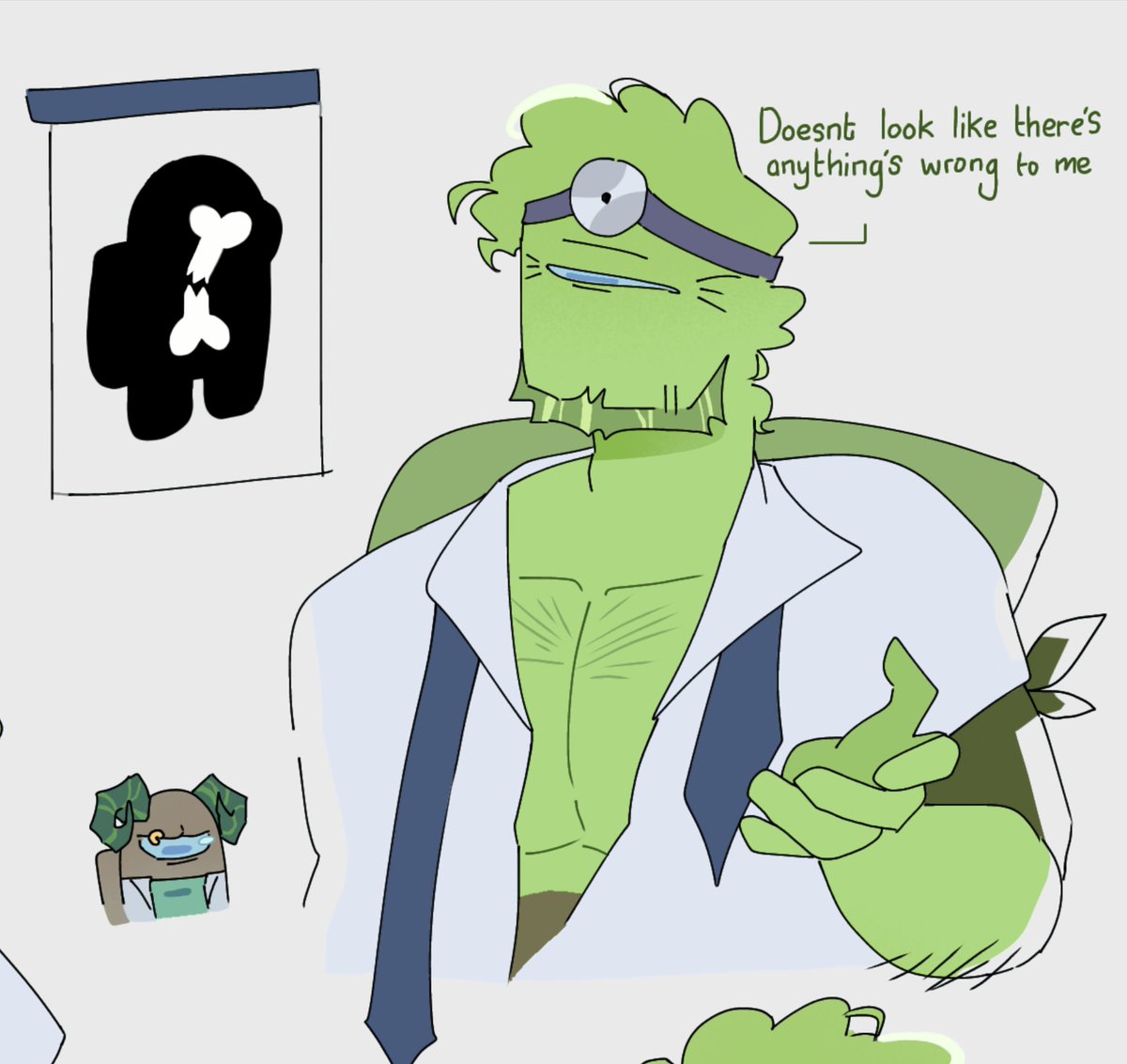 anfauwn_a's tweet photo. Dr. Lime 
#amongus #amongusshow #blime https://t.co/ne3nQmw8MF