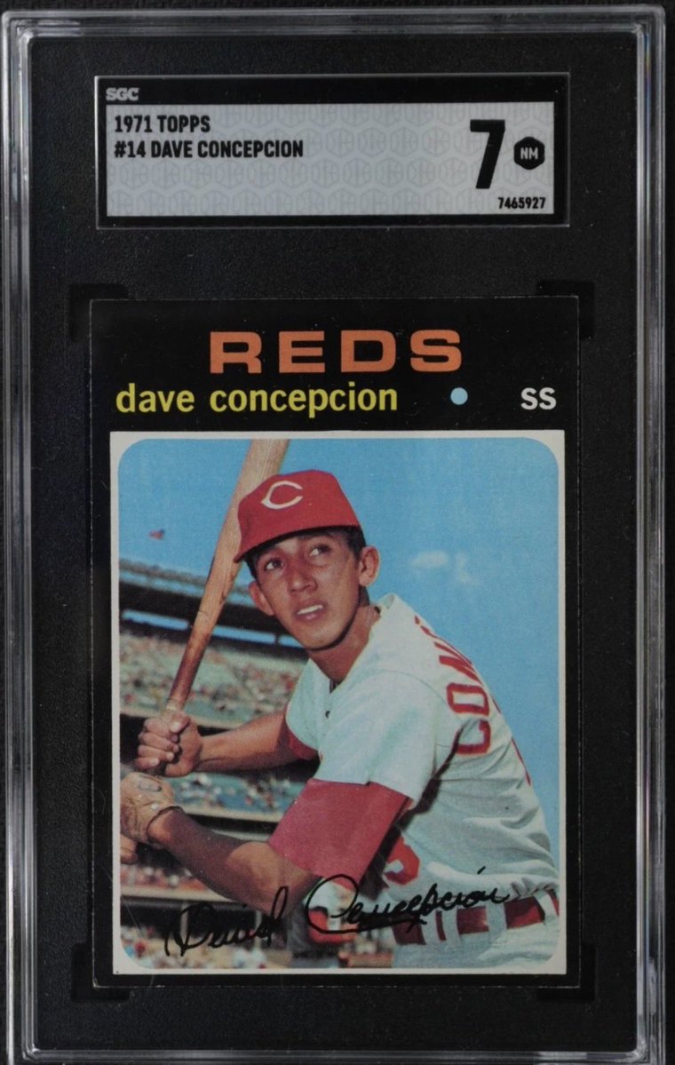 CardBurglar's tweet photo. Picked up this beauty Dave Concepcion RC this evening. A two-time World Series champ with the Big Red Machine and one of the finest SS to ever play the game. This was too cheap not to buy. #DaveConcepcion #Reds #BigRedMachine https://t.co/8ZnPS4pLit