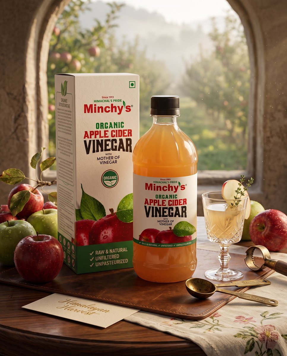 minchysindia's tweet photo. Start your day the natural way ☀️
1 tbsp of Minchy’s Organic ACV = Raw. Unfiltered. Unpasteurized.

Packed with the Mother of Vinegar for your gut, skin &amp; energy.
Himachal’s Pride Since 1993.

Buy at:
https://t.co/8HO09CcLe9

#ACV #OrganicACV #HealthyHabits #MinchysVinegar https://t.co/3SiJECQIHa