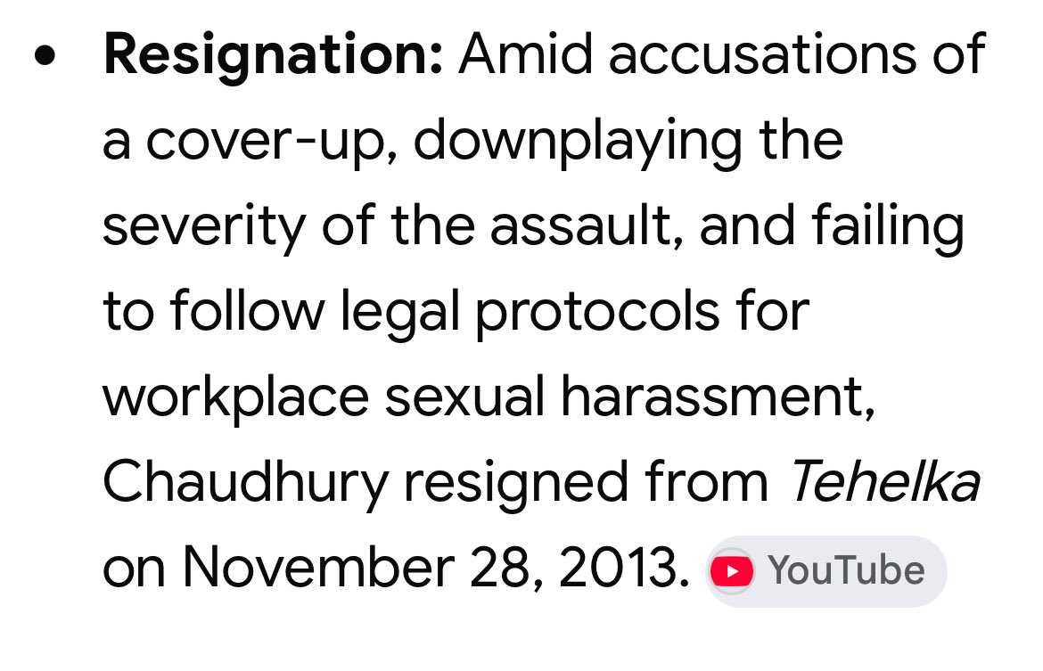 ShrivastavAni's tweet photo. Tarun Tejpal the mighty editor of his times put away for 10 years in a sexual assault case of 2013. 

What most people don’t know is how the victim’s plight was dismissed by @ShomaChaudhury in the garb of ‘protecting the organisation’s stability’. 
How #NirupamaSekhri labeled the victim as a ‘bubblegum feminist’.
@manujosephsan tried his best to be neutral altho a bit more leaning to Tarun in his piece - What the elevator saw ! 

That was the ‘gold standard of media’ back in the days where people , women even , didn’t want to be honest cause it might offend their high and mighty bosses 🙄

Hope Melatonin doesn’t help these people !! 

Note : among the defending lawyers for Tarun were Kapil Sibal & Salman Khurshid - no surprises 🙄