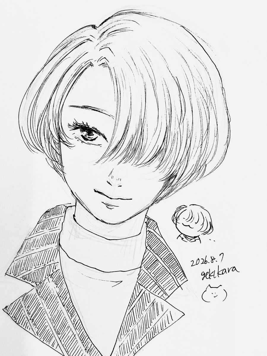 gekikara_sgs's tweet photo. 本日の昼休みドローイング((＾ω＾≡＾ω＾))
ミリペンでマリアさん((＾ω＾≡＾ω＾))
さすがにいつもより下描きした((＾ω＾≡＾ω＾))マリアさん難しい((＾ω＾≡＾ω＾)) https://t.co/LragzcweJL