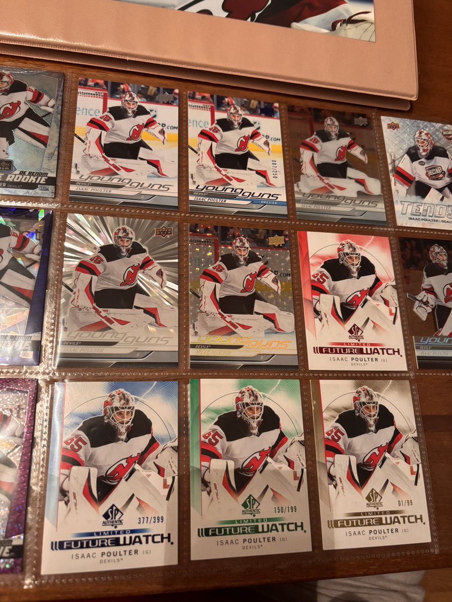 guywthebigstick's tweet photo. Updated Poulter collection post. All the ones I still need are 18363939364920137 dollars which is devastating. My Isaac cards live in my Isaac binder. Isn’t life beautiful https://t.co/xWRkZiGqtZ