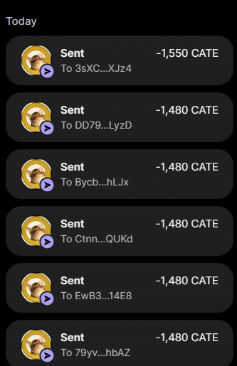 somethingimpas's tweet photo. waiting on rest verification proof sent to their addresses. $CATE https://t.co/P8RhQMetTw