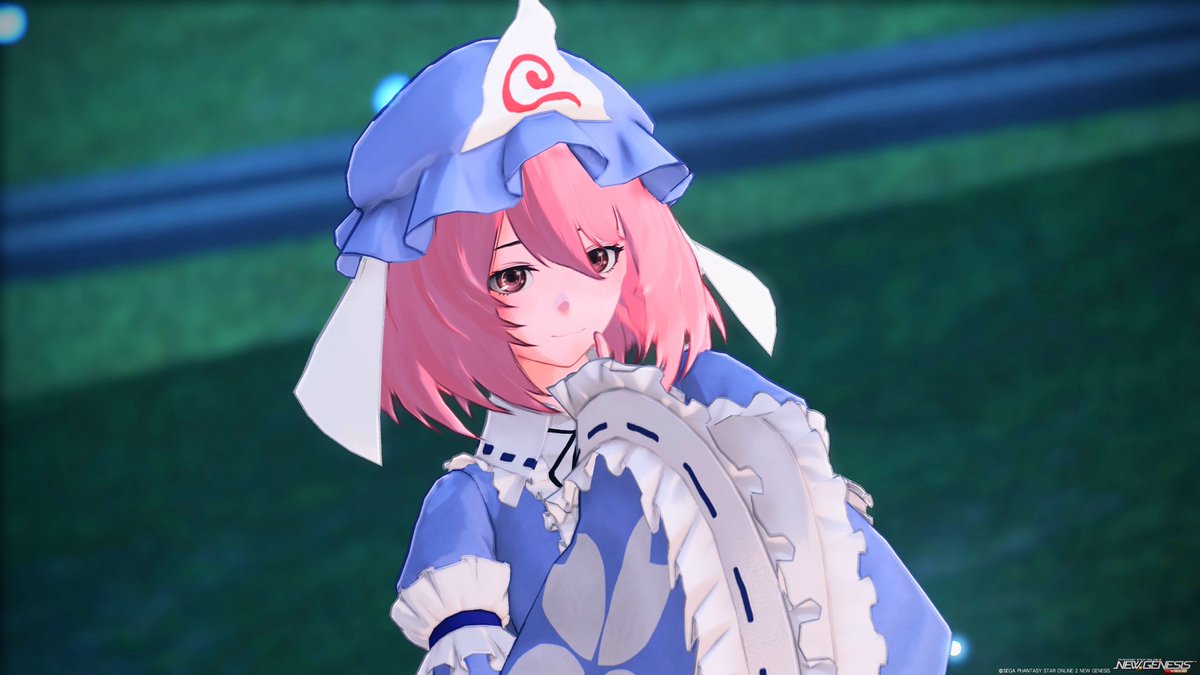 Shirase_A's tweet photo. #PSO2NGS_SS ＃アニマティカフェイス
#東方再現 
久しぶりにスクラッチ引いた気がする…🤔
東方の髪型アニマティカに似合うね✨ https://t.co/Gvo323VBQN