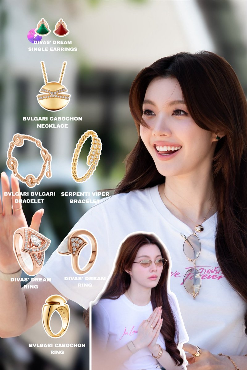 eaniiyannn_'s tweet photo. I wonder which ring🤔🤔 because she always wears jewelry from Bvlgari 🫠

#OrmKornnaphat‌ 
#Bvlgari https://t.co/uRgaO3LYJt