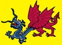 WasianChecker's tweet photo. Wow I just noticed the new /r/hapas logo is a bisected dragon, with the head being a Chinese dragon.

Total difference from the /r/Wasian logo which is basically Chun Li and some cargo short bald white guy https://t.co/HA4tOcipVl
