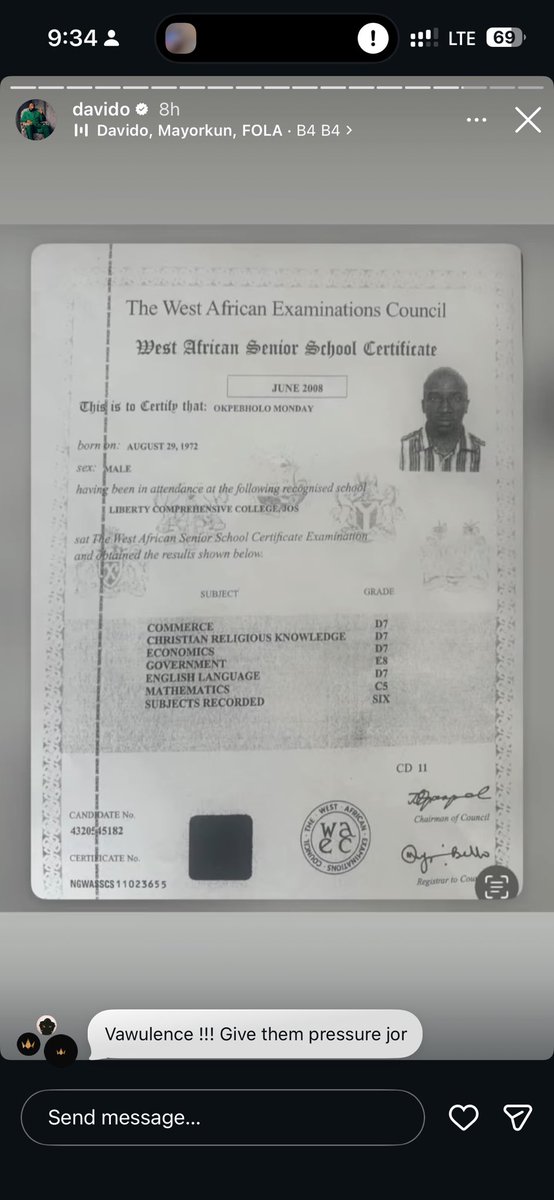 NO_MINIMUM_WAGE's tweet photo. B4 B4 the hits, B4 B4 the jets…
this June 2008 result was giving ‘please just give me the certificate’ energy
5 D7s + 1 E8 + 1 lonely C5
Subjects recorded: Six
Stress recorded: Unlimited
Give them pressure jor! https://t.co/OlkMfWnzQi