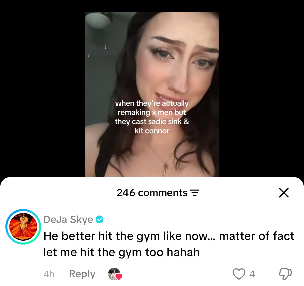 gallifreyfilmz's tweet photo. the concept of kit connor needing to hit the gym https://t.co/GhezkR3bBv