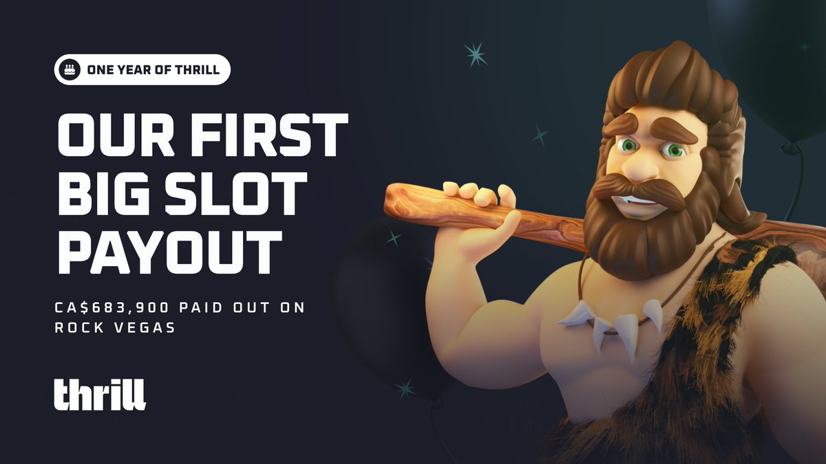 Thrill_com's tweet photo. 🎞️ Year One Replay: Big Win Energy

On September 13, 2025, a player landed the first $500,000+ slot payout in Thrill history. 🔥

Big wins are exciting. Waiting days for your cashout isn’t. This half-million-dollar payout was processed in minutes and one year later, our commitment to fast, friction-free payouts remains unchanged.

We’re celebrating this legendary Year 1 moment with a $150 giveaway. 🎁
💰 $10 x 15 lucky winners

To enter:
🔁 RT this post
✍️ Drop your Thrill username below

#OneYearOfThrill #Throwback