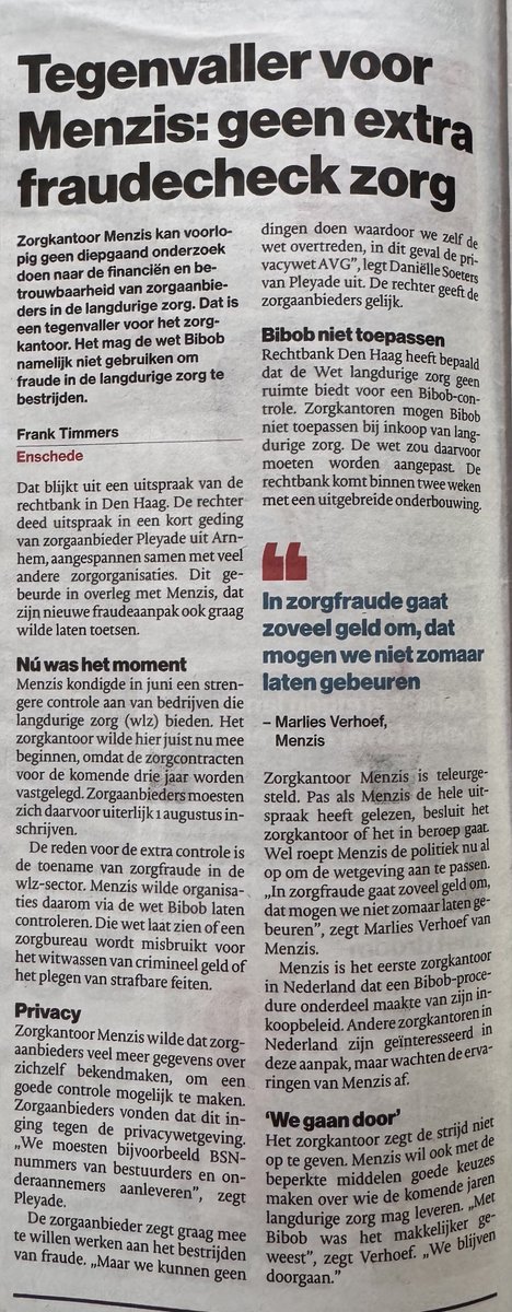 RRKreeft's tweet photo. Bizar dat de #rechtspraak verbiedt om in #Nederland #zorgfraude effectiever de kop in te drukken…
@Menzis @tctubantia @minvws 
#Belastinggeld https://t.co/BEvjNJaWXd