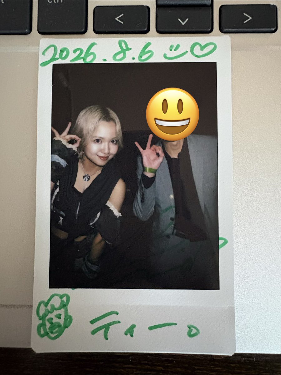 6UKGVjXC8Wv9Mfk's tweet photo. #welcome to area A × INSPIRE
#INSPIRE
#SHIERA
SHERAちゃん
チェキありがとう
Xで見て画伯だと知りました
なので私も似顔絵を描いてもらいました
君は天才だな https://t.co/2RgWhxe8ls