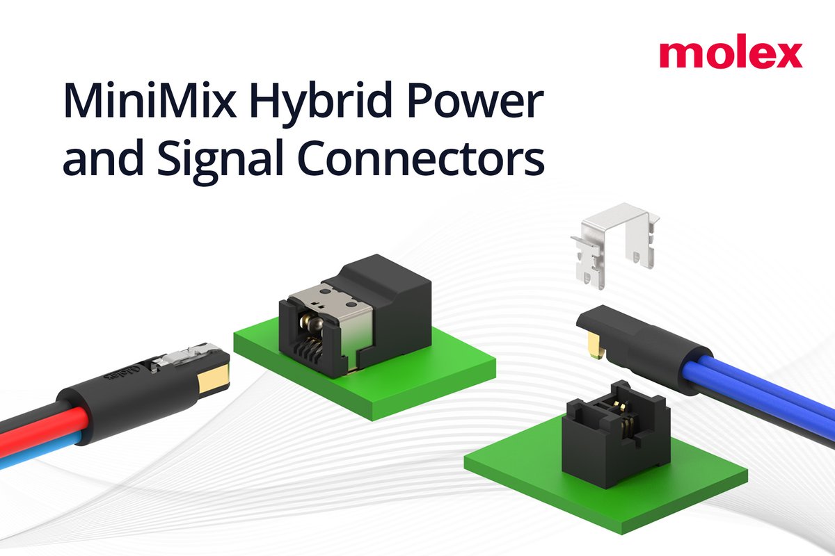 Engupdate's tweet photo. Molex Introduces MiniMix Hybrid Power and Signal Connectors to Accelerate Humanoid Robotics Mass-Production Scaling
#HumanoidRobotics #Molex #RoboticsConnectivity #IndustrialAutomation
https://t.co/7512bfrT1M https://t.co/GTfkAEtdX1