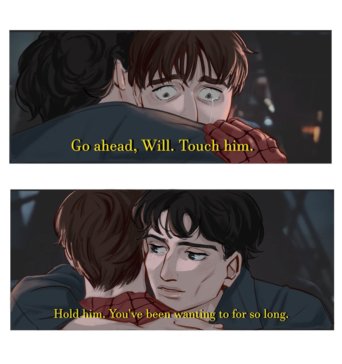lestappen_craze's tweet photo. SPOILER WARNING!! Brand New Day but make it part 2! More Will angst so if you can't handle ii, don't look :')) 
#bylertwt #bylerart #byler #spidermanau #spideywill #mjmike #willbyers #mikewheeler https://t.co/uYd3N6eM5c