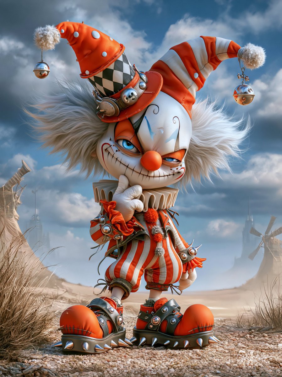 glynk3z's tweet photo. QT your Clown art🤡
#AIart #InvisibleAgain https://t.co/7KzSuiFstR