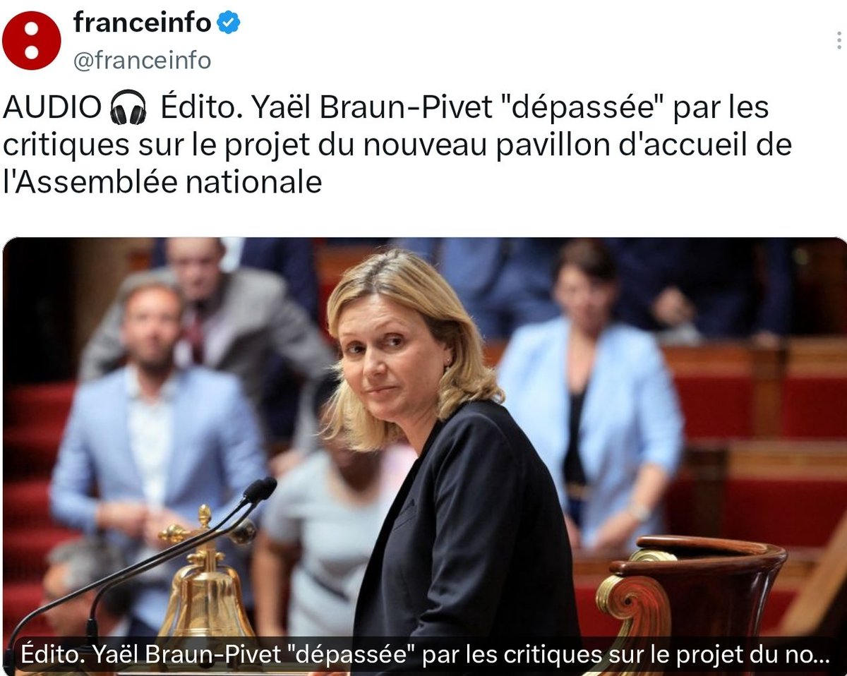 Bob30031583's tweet photo. Rassurez-vous, la démocratie va mieux... les visiteurs du Palais Bourbon auront bientôt un pavillon flambant neuf à 53 millions. Pour le reste, hôpitaux, écoles, retraites… on verra plus tard. 😏 https://t.co/YBkEh5D66H